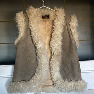 Sheepskin - ladies vest - size M